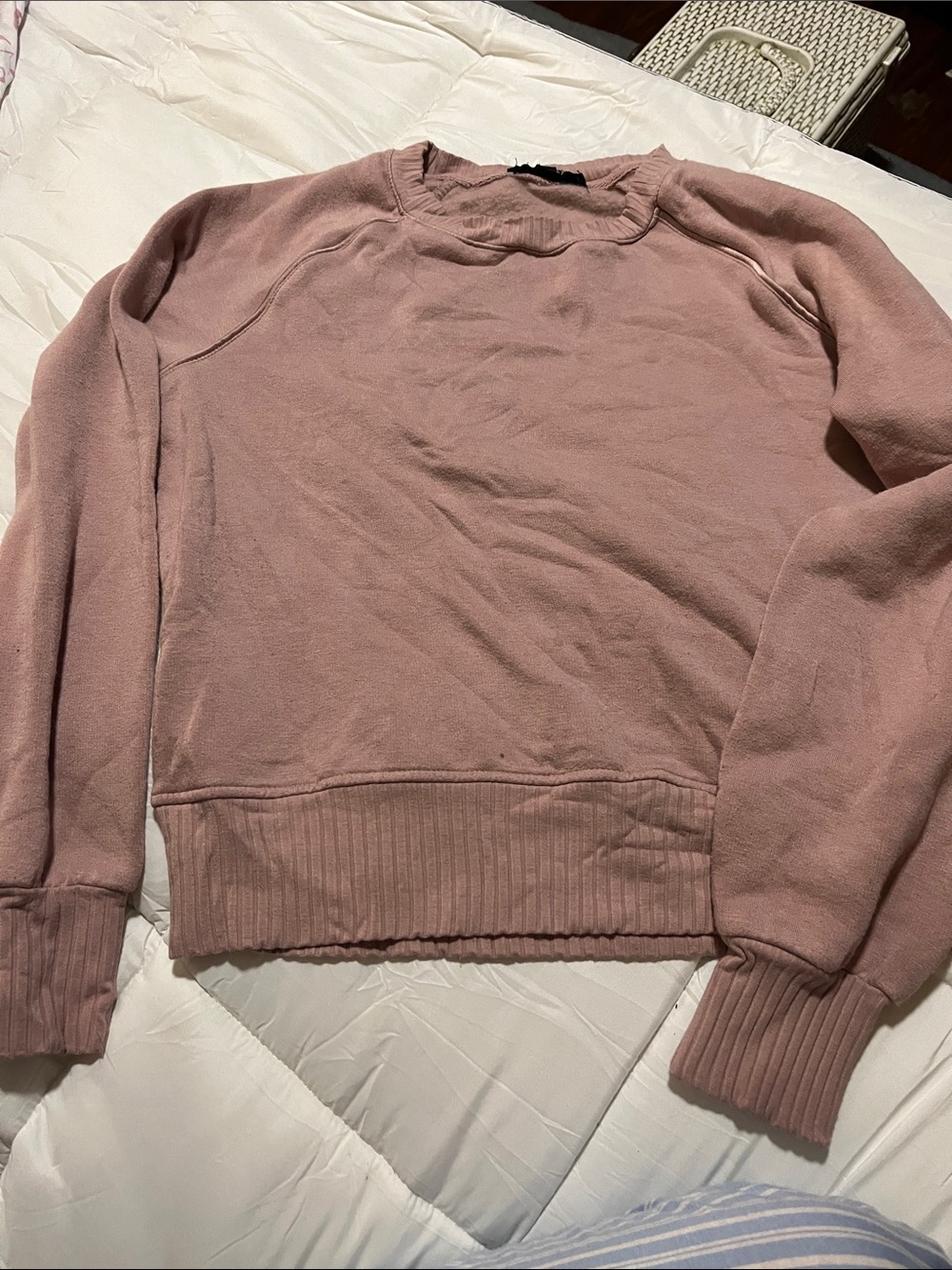 Jane and Delancey Mauve-Pink Crewneck Sweatshirt